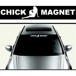 Sticker parasolar auto CHICK MAGNET (126 x 16cm) - - Roveli