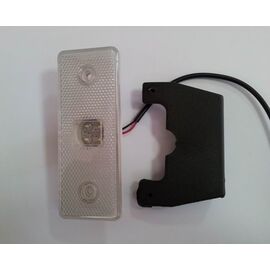 Lampa laterala 4 LED-uri, 24V, cu suport, lumina alba - - Roveli