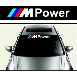 Sticker parasolar auto MPOWER (126 x 16cm) - - Roveli