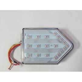 Lampa stop camion cu sticla TRANSPARENTA LED 12v - - Roveli