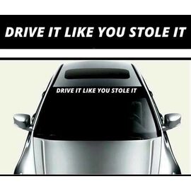 Sticker parasolar auto DRIVE IT (126 x 16cm) - - Roveli