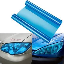 Folie protectie faruri / stopuri auto - Albastru (pret/m liniar) - - Roveli