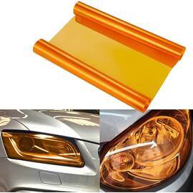 Folie protectie faruri / stopuri auto - Orange (pret/m liniar) - - Roveli