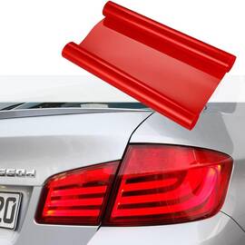 Folie protectie faruri / stopuri auto - Rosu (pret/m liniar) - - Roveli