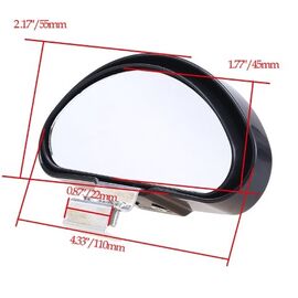 Oglinda unghi mort FD080 cu reglaj lateral - - Roveli