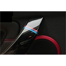 Sticker auto model BMW M Flag - maner (3 buc - 35cm x 1cm) - - Roveli