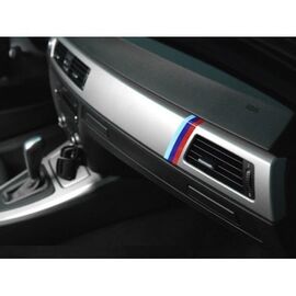 Sticker auto model BMW M Flag (3 buc - 35cm x 1 cm) - - Roveli