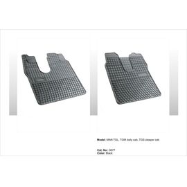 Covoare cauciuc MAN TGM ( fara cab. dormit )( 0077, P110 ) - - Roveli
