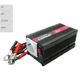 Transformator 24V-230V  300W   Convertor auto cu protectii la supra-sarcina  baterie descarcata  supravoltaj  scurt-circuit - BA-510312 - - Roveli