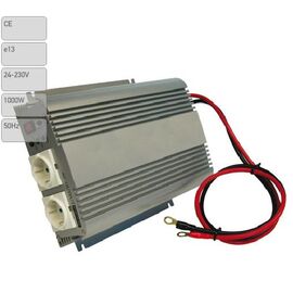 Transformator 24V-230V,1000W-2400W, Convertor  cu protectii la supra-sarcina, baterie descarcata, supravoltaj, scurt-circuit - - Roveli