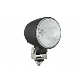 Proiector auto Wesem 12/24V bec H3, 84x90mm sticla alba carcasa de plastic neagra rotunde , cu lumina de drum , 1 buc. - - Roveli