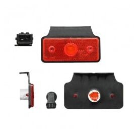 Lampa gabarit auto 12/24V dreptunghiulara Rosie, cu suport bec, 110x45mm, cu suport fixare, 1 buc. - - Roveli