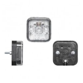 Lampa gabarit auto 12/24V tip bec W5W, patrata, culoare Alba, 64x64x30mm, 1buc - - Roveli