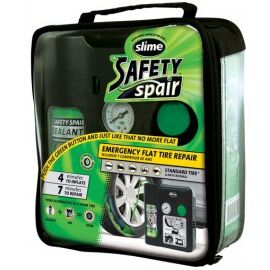 Kit reparatie pana Slime Safety Repair 473ml + Compresor aer 12V pentru anvelope fara camera lichid reparatie pana automat - - Roveli
