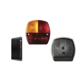 Lampa auto pentru remorca partea Stanga 12/24V 115x115x50mm fara lampa numar , 1 buc. - - Roveli