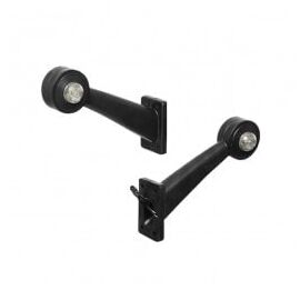 Lampa gabarit auto 12V/ 24V LED, cu brat de 150mm, unghi 45 grade, Stanga, Rosu- Alb - - Roveli