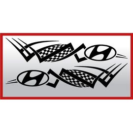 Set 2 buc. stickere portiere TRIBAL - HYUNDAI - - Roveli