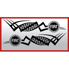 Set 2 buc. stickere portiere TRIBAL - FIAT - - Roveli