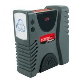 Compresor auto Carpoint multifunctional 12V Compact cu manometru si lanterna LED - - Roveli