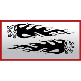 Set 2 buc. stickere portiere PEUGEOT - - Roveli