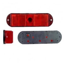 Lampa gabarit auto 12V/ 24V dreptunghiulara Rosie, 125x45x28mm , 1 buc. - - Roveli