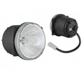 Proiector auto Wesem 12V bec H3, 81x92mm sticla alba carcasa negra , cu lumina de drum , 1 buc. - - Roveli