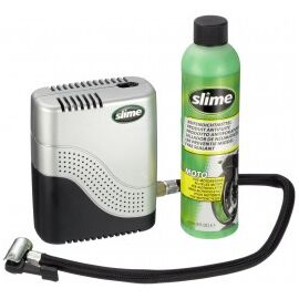 Kit reparatie pana Slime Moto Repair 237ml + Compresor aer 12V pentru anvelope fara camera lichid reparatie pana - - Roveli