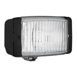Set 2 proiectoare auto Wesem 12/24V bec H3, 138x78x60mm , sticla alba si carcasa neagra , cu lumina de ceata - - Roveli