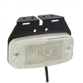 Lampa gabarit auto Carpoint 9-32V alba cu 3 leduri , suport si cablu , 110x50mm , 1 buc. - - Roveli
