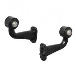 Lampa gabarit auto 12V/ 24V LED, cu brat de 150mm, unghi 90 grade, Dreapta, Rosu- Alb - - Roveli