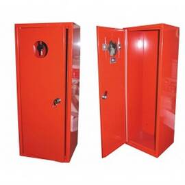 Cutie metalica pentru stingator de 6 kg , 200 x 245 x 620 mm , culoare rosie - - Roveli
