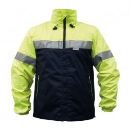 Jacheta reflectorizanta M-size verde-negru cu maneci - - Roveli