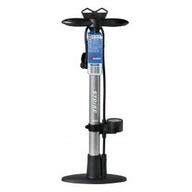 Pompa aer manuala Sumex Bike Style cu manometru 10Bar si furtun de 50 cm. - - Roveli