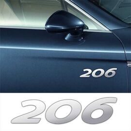 Stickere laterale CHROME - 206 (set 2 buc.) - - Roveli