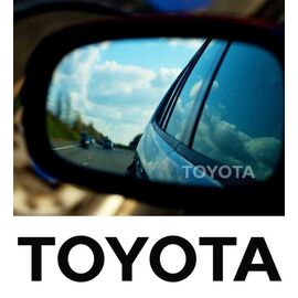 Stickere oglinda ETCHED GLASS - TOYOTA (set 3 buc.) - - Roveli