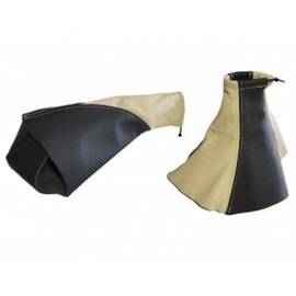 Set Manson schimbator + Manson frana mana Opel Vectra C 2002-2006, set burduf, husa piele negru+bej - - Roveli