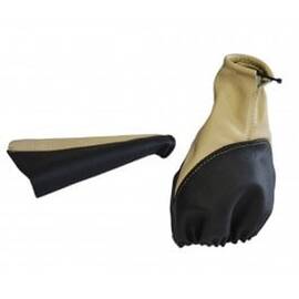 Set Manson schimbator + Manson frana mana Opel Corsa B 1993-2000, set burduf, husa piele negru+bej - - Roveli