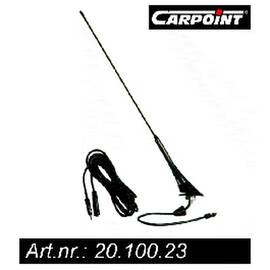 Antena auto Carpoint pavilion VW Audi BMW si Opel cu amplificator electronic, cu unghi reglabil 52 grade - - Roveli