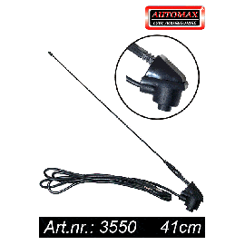 Antena auto Automax neagra 41 cm , 12V - - Roveli