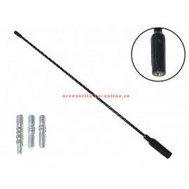 Tija antena auto Automax 41 cm cu 4 adaptori - - Roveli