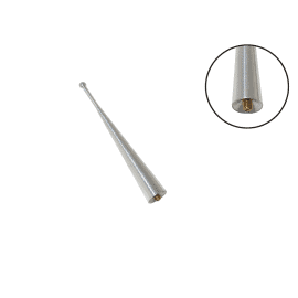 Tija antena auto Automax 10cm cromat, filet de 5 mm - - Roveli