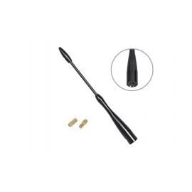 Tija antena auto Automax 16 cm. adaptoare de 5 si 6 mm, culoare negru - - Roveli