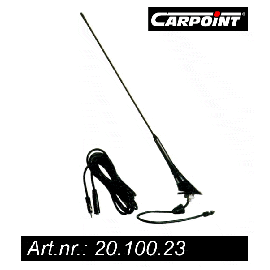 Antena auto Carpoint pavilion VW Audi BMW si Opel, 93 cm., 52 grade - - Roveli