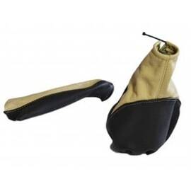 Set Manson schimbator + Manson frana mana - Opel Corsa A (1982-1993), set burduf, husa piele negru+bej - - Roveli