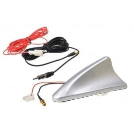 Antena auto reala Rechin argintie - - Roveli