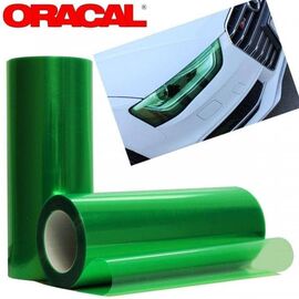Folie protectie faruri / stopuri ORACAL (100 x 50 cm) - verde (Turquoise) - - Roveli