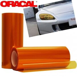 Folie protectie faruri / stopuri ORACAL (100 x 50 cm) - orange - - Roveli