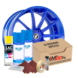 Kit reparatie jante, culoare SKY BLUE (V2) - Cod RAL: 5015 - - Roveli