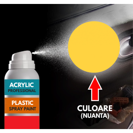 Spray Profesional RAL1018 pentru vopsire elemente din plastic sau metal - - Roveli