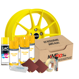Kit reparatie jante, culoare GALBEN (V4) - Cod RAL: 1003 - - Roveli